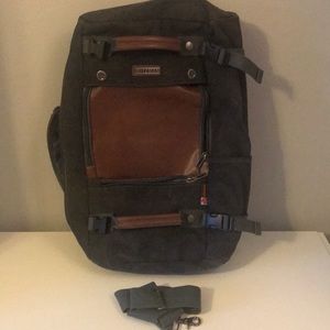 Canvas travel backpack